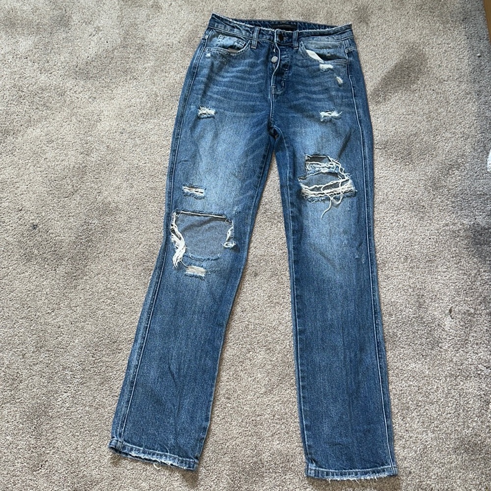Flying monkey, size 26 ultra high rise straight. Originally from buckle.